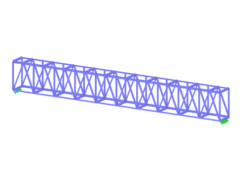 Modèle 004673 | Poutre treillis carrée