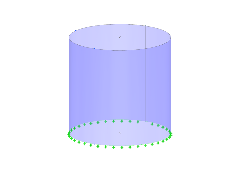 Modèle 004679 | Structure cylindrique en acier | Analyse des explosions