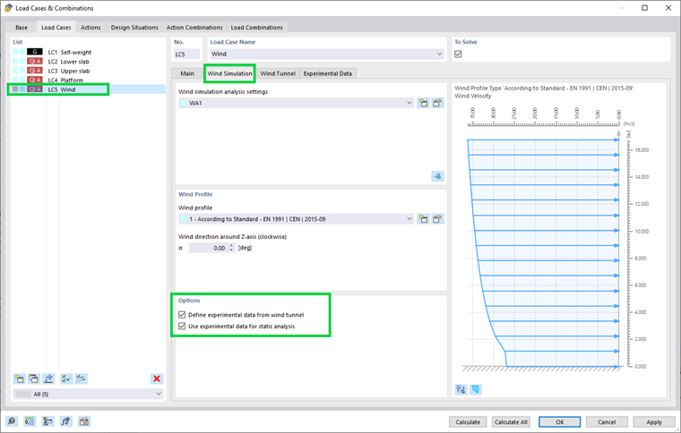 KB 001870 | Analyse statique avec des charges de vent issues de pressions mesurées expérimentalement avec RWIND 2 et RFEM 6