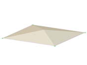 Membrane tendue par points