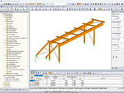 Passerelle en bois avec barres connectées de manière excentrique
