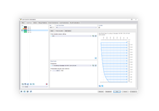 Tableau des cas de charge du modèle RFEM de la tour d’observation de Doubravka.