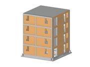 Modèle 004737 | Bâtiment en maçonnerie