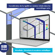 Considération de la rigidité en rotation initiale dans Assemblages acier