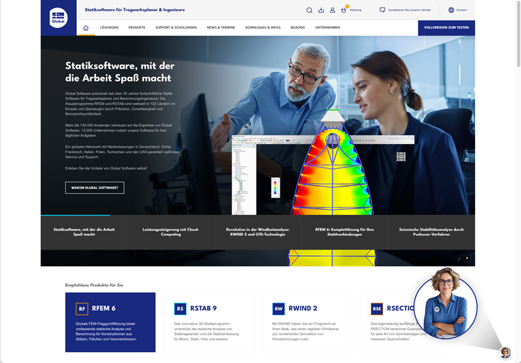 faq 005440 | Où puis-je trouver le chat Dlubal sur votre site web pour une assistance rapide ?