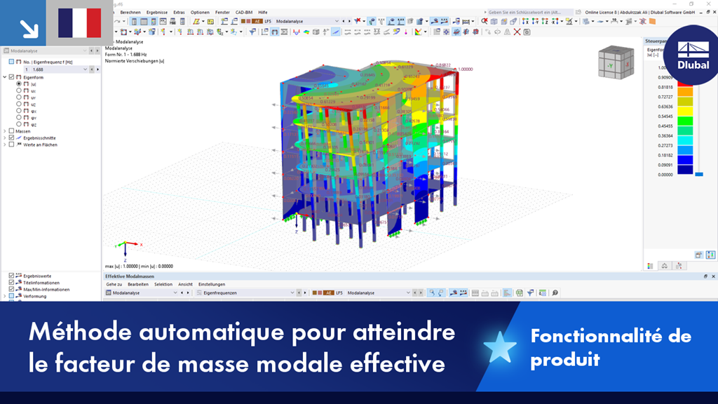 Présentation de méthodes automatisées pour atteindre des facteurs de masse modale efficace dans les calculs de mécanique des structures.