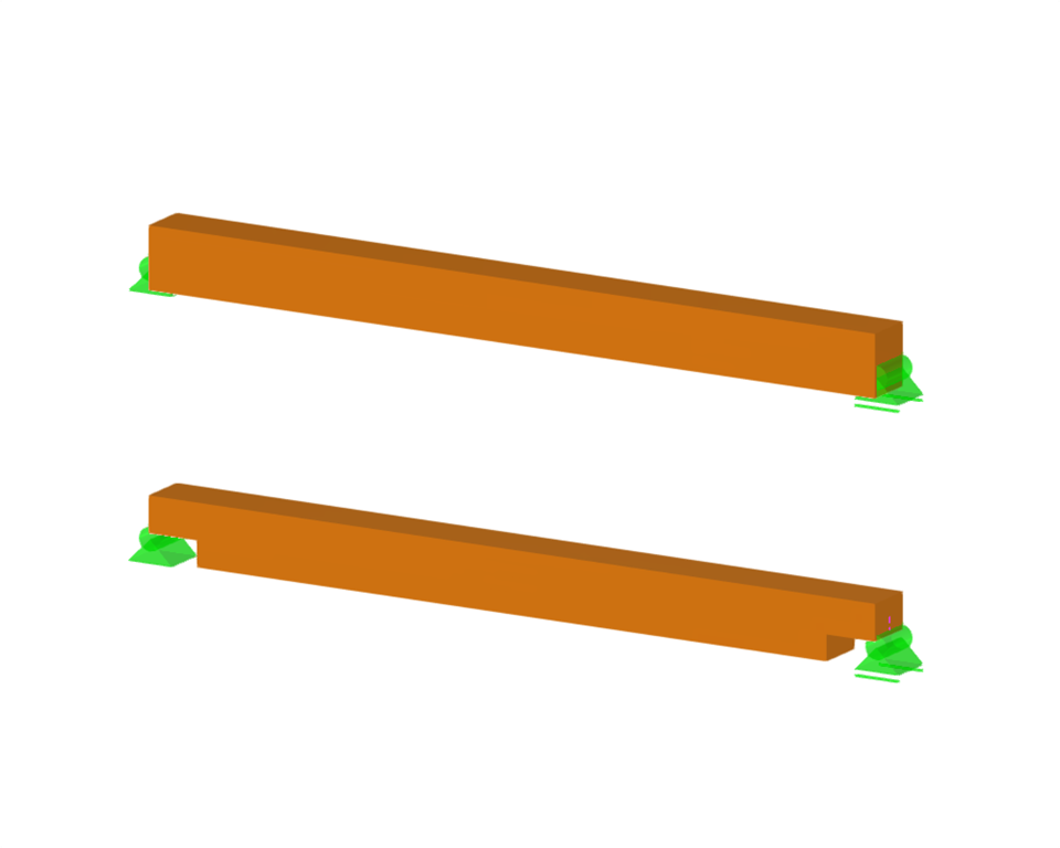 Modèle 004818 | Poutres en bois