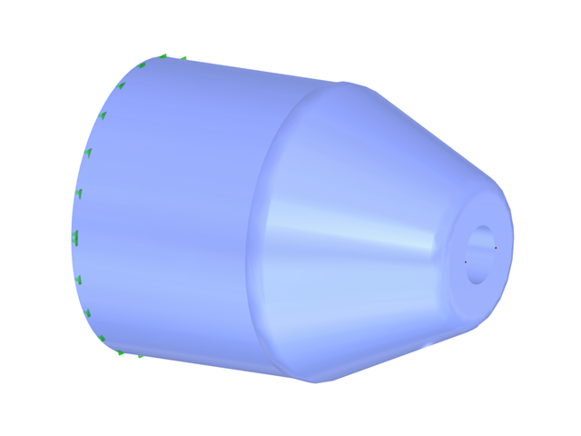 Modèle 004823 | Modèle aux éléments finis du maintien du câble dans RFEM 6