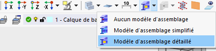 Options d’affichage du modèle d’assemblage