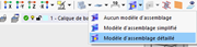 Options d’affichage du modèle d’assemblage