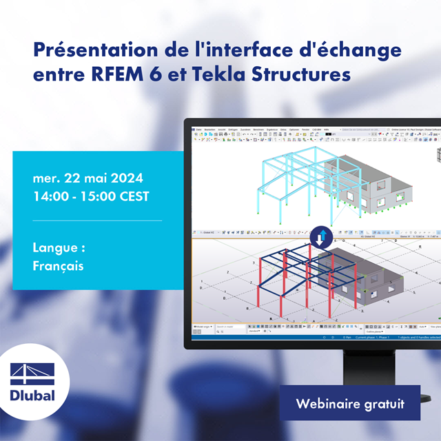 Présentation de l'interface d'échange entre RFEM 6 et Tekla Structures