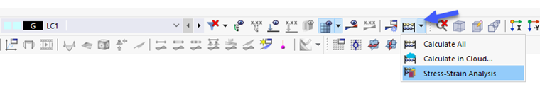 Bouton Liste avec options de calcul