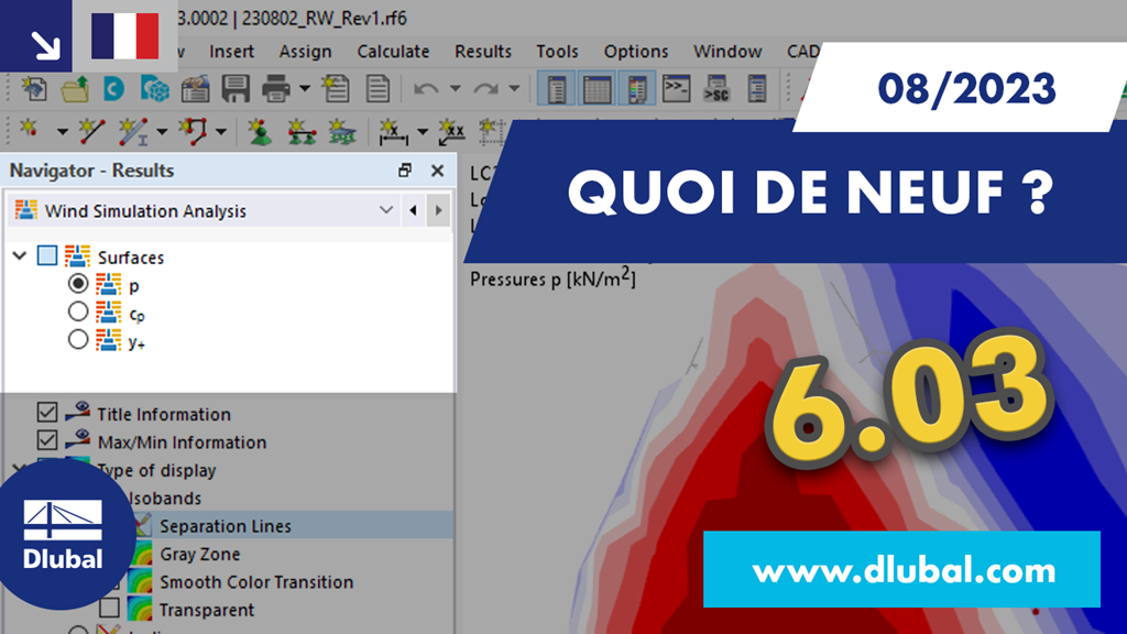 Aperçu des nouveautés de RFEM 6 et RSTAB 9, version d’août 2023.