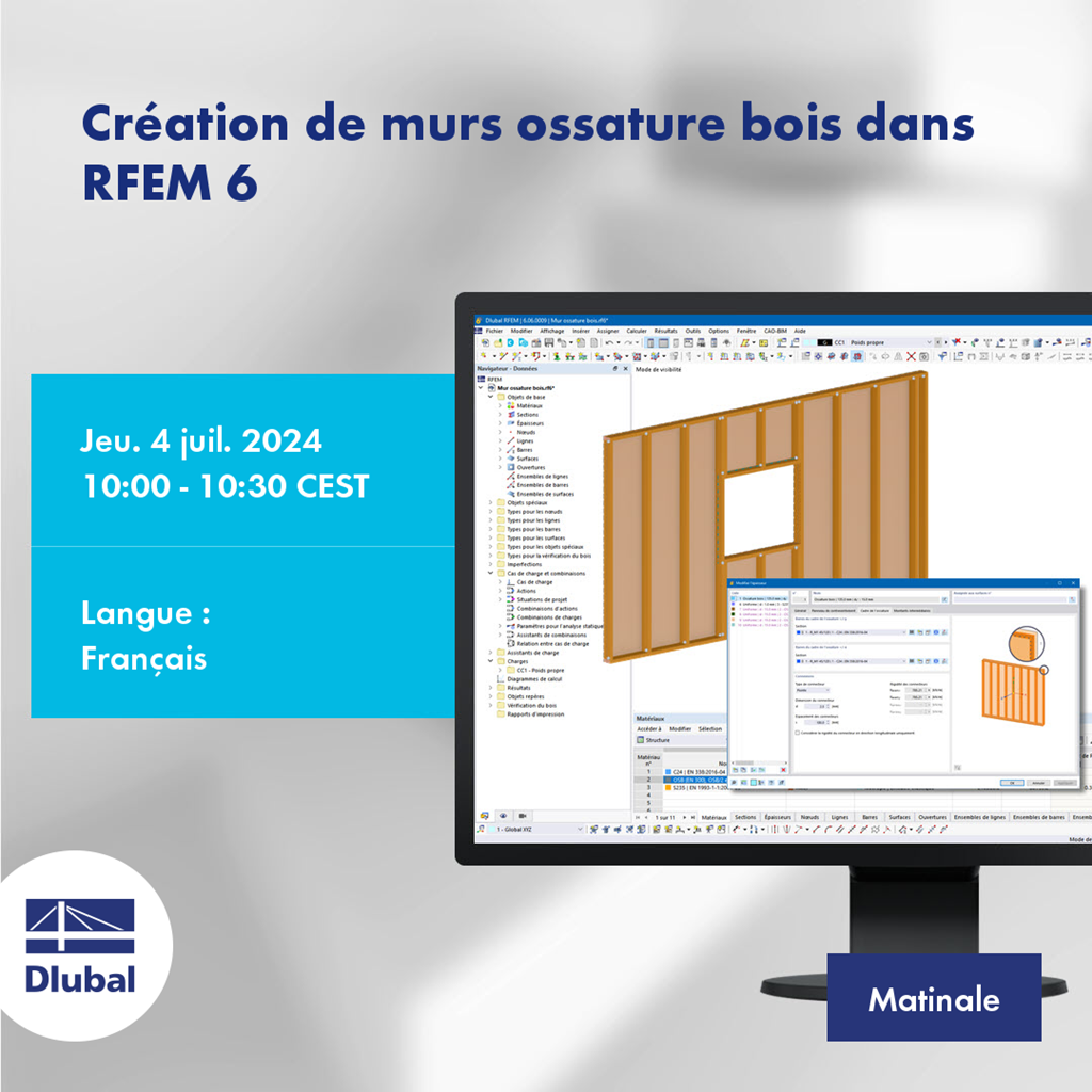Création de murs ossature bois dans RFEM 6