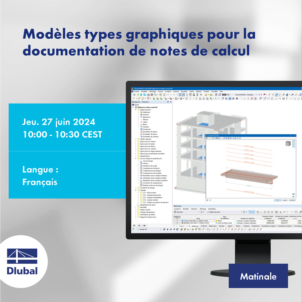 Modèles types graphiques pour la documentation de notes de calcul