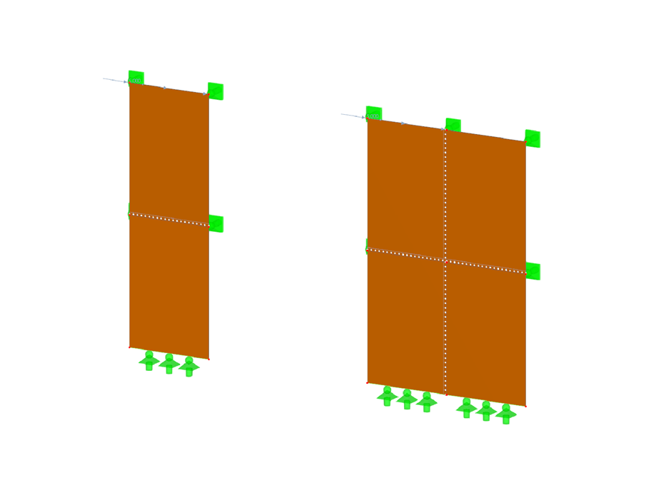 Murs en CLT avec détails sur les articulations linéiques des connexions structurelles.