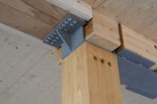 Assemblage d'une poutre horizontale à un poteau | © Gustave Ingénieurs