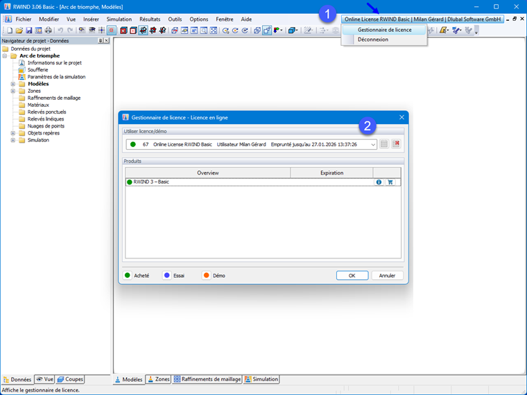 Gestionnaire de licences