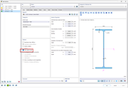 FAQ 005585 | Que signifie le message d'erreur « Options de calcul incompatibles » pour les barres avec distribution de section linéaire (inertie variable) ?