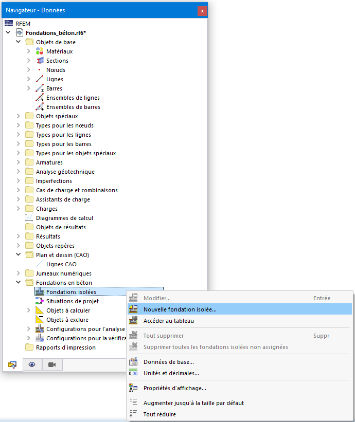 Fondations en béton | Création de fondation isolée