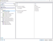 Représentation des fondations en béton et gestion des tables de résultats pour les calculs de structures.
