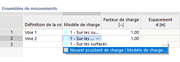 Créer un nouveau modèle de charge via les options de la liste