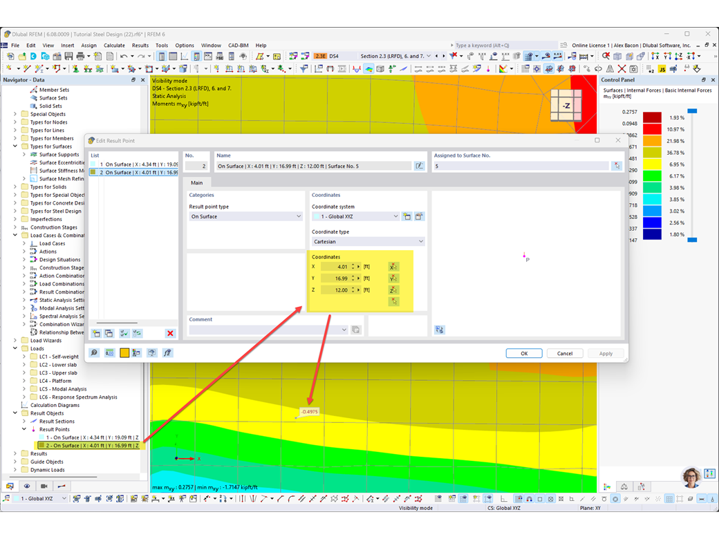 Fonctionnalité 002921 | Points de résultats