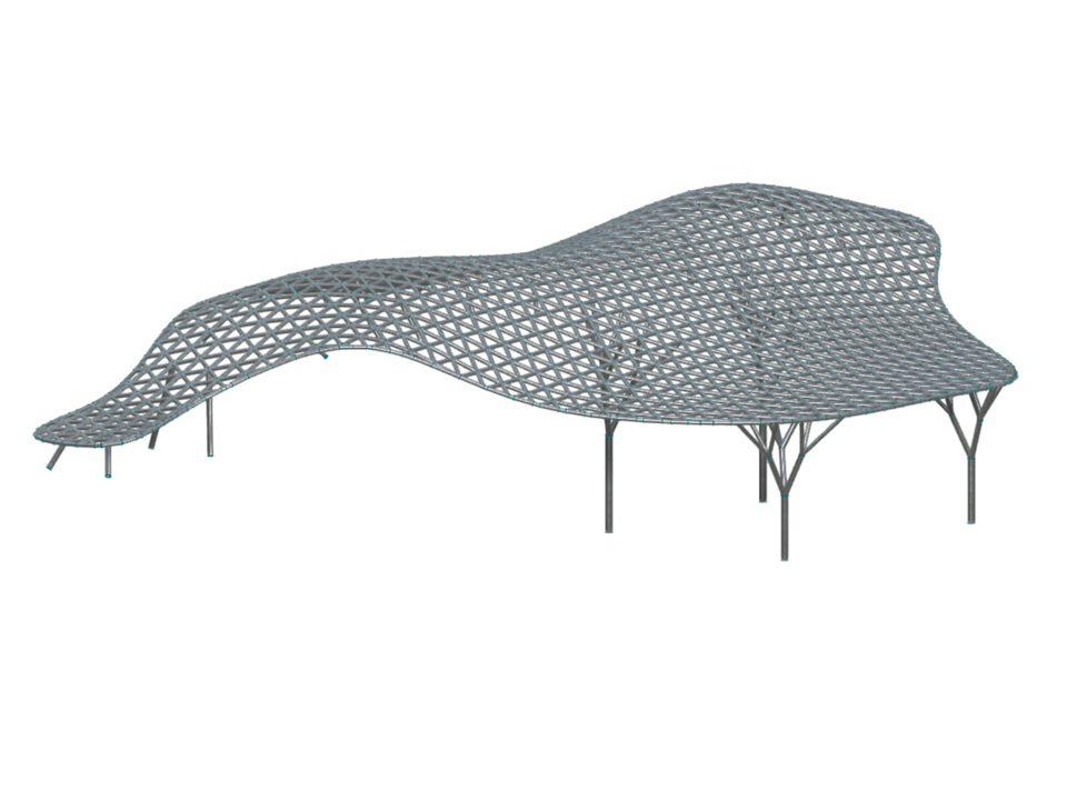 Modèle 005469 | Toiture ombragée de la gare Porta Genova à Milan