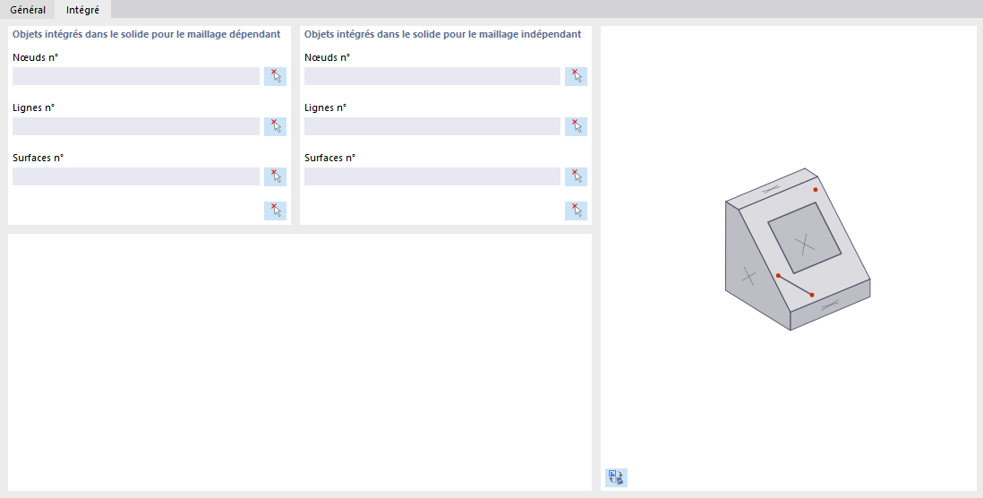 Objets intégrés dans le solide
