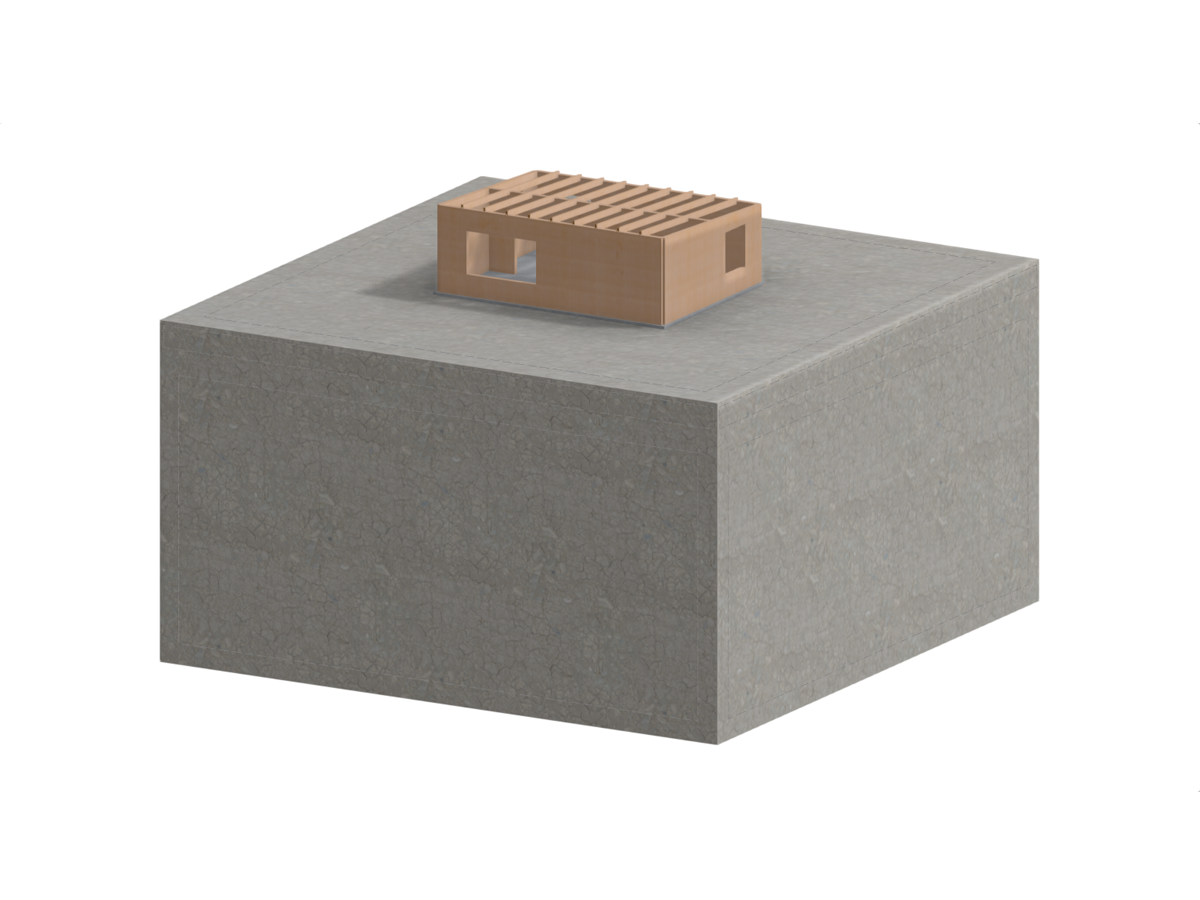 Modèle 005479 | Bâtiment en bois lamellé-croisé sur dalle de sol et solide de sol