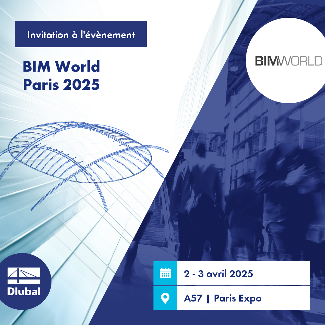 Invitation à l'évènement BIM World Paris 2025 | 2 - 3 avril 2025