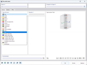 Interface affichant la sélection du type de barre pieu dans un logiciel de calcul de structure