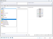 Interface affichant la sélection du type de barre pieu dans un logiciel de calcul de structure