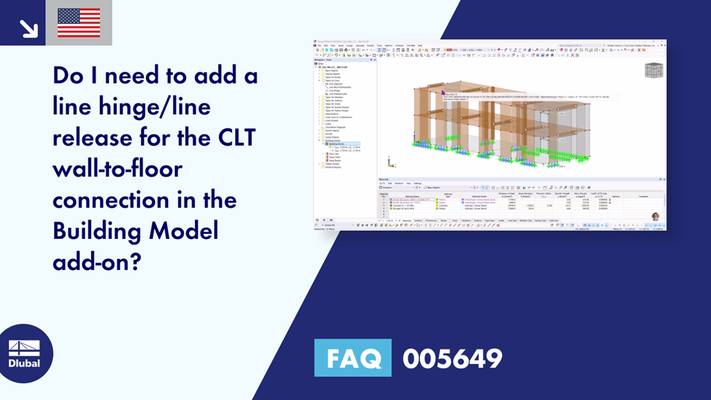 Enquête sur la nécessité d’une charnière linéique ou d’une libération linéique dans les connexions mur-plancher en CLT de l’add-on Building Model