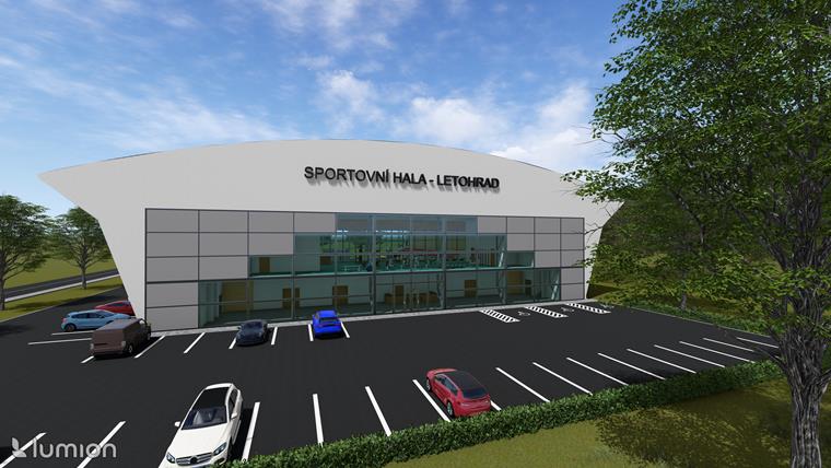 Visualisation extérieure d'une salle omnisports à structure acier | Architecture moderne