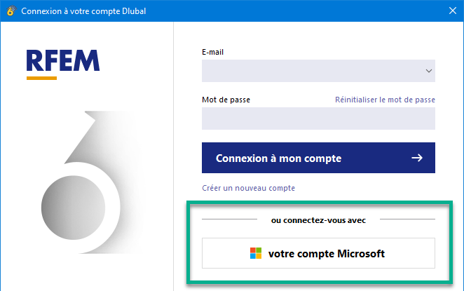 Fonctionnalité de produit 002943 | Connexion au logiciel via un compte Microsoft