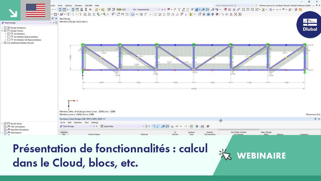 Promotional image for a webinar featuring cloud calculation and block functionality, session VG 005286.