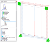 Visualisation du flux de cisaillement et des forces agissant sur un mur à ossature bois