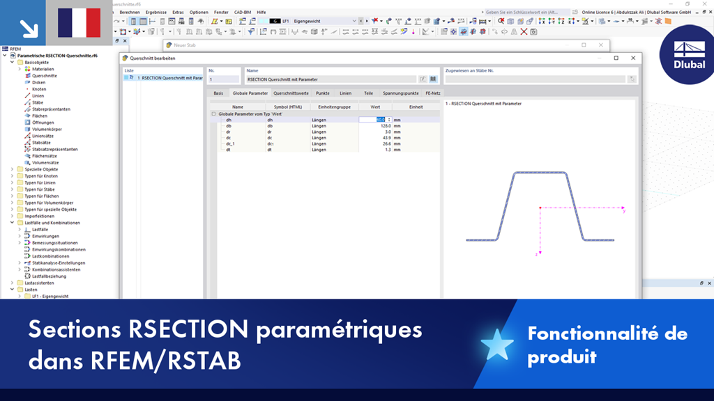 Parametrische RSECTION-Querschnitte in RFEM und RSTAB veranschaulicht