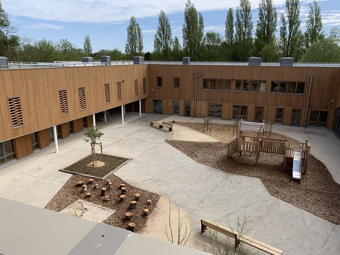 Vue de la cité de la nature et des sciences Lavoisier inaugurée en mai 2024 à La Rochelle, France