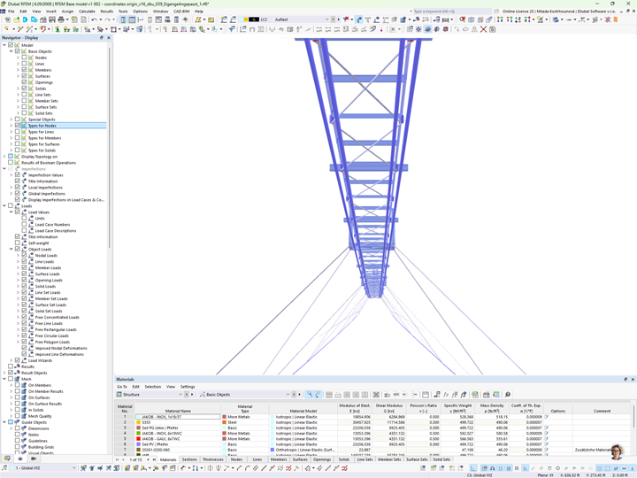 Pont suspendu LaPendenta à Disentis/Mustér | Modèle RFEM, calculs réalistes, structure légère innovante
