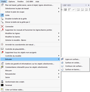 Fonctions d’extrusion dans le menu 3D pour façonner les composants et projets de construction
