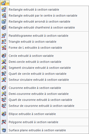 Illustration d’un outil logiciel montrant l’extrusion de surfaces dans une application de construction.