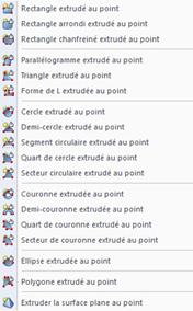 Fonction « Extruder vers le point » pour modélisation 3D dans un outil logiciel