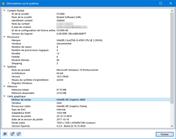 Visualisation pour l’identification de la carte graphique utilisée pour RFEM 6 avec guide de FAQ.