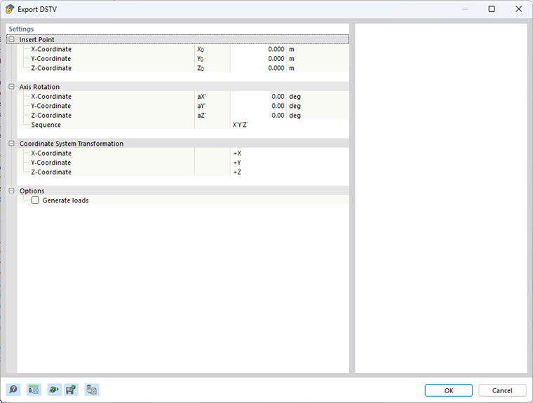 Interface pour l’exportation d’assemblages acier au format DSTV, optimisée pour les logiciels compatibles.