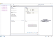 Assistant pour la vérification de bandes de calcul dans une grille de construction avec options de largeur variables en fonction de la portée et des normes