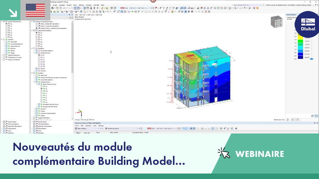 Webinaire présentant les nouvelles fonctionnalités et mises à jour dans les modélisations de bâtiments avec le logiciel RFEM 6.