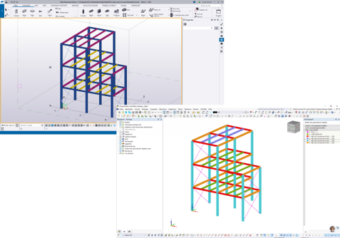 Illustration de l’échange de données DSTV entre RFEM 6 et Tekla Structures pour un flux de travail optimisé dans le processus de modélisation