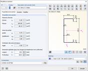 Une coupe transversale détaillée montre le traitement dans un environnement CAO. Les détails techniques et les paramètres sont visibles.